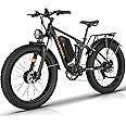 Lanshanchu Electric Bike for Adults, Dual Motor AWD 2000W 35MPH Electric Bicycles, Removable Lithium Battery 48V/22.4AH, 21-Speed with Ignition Lock Hydraulic Disc Brake
