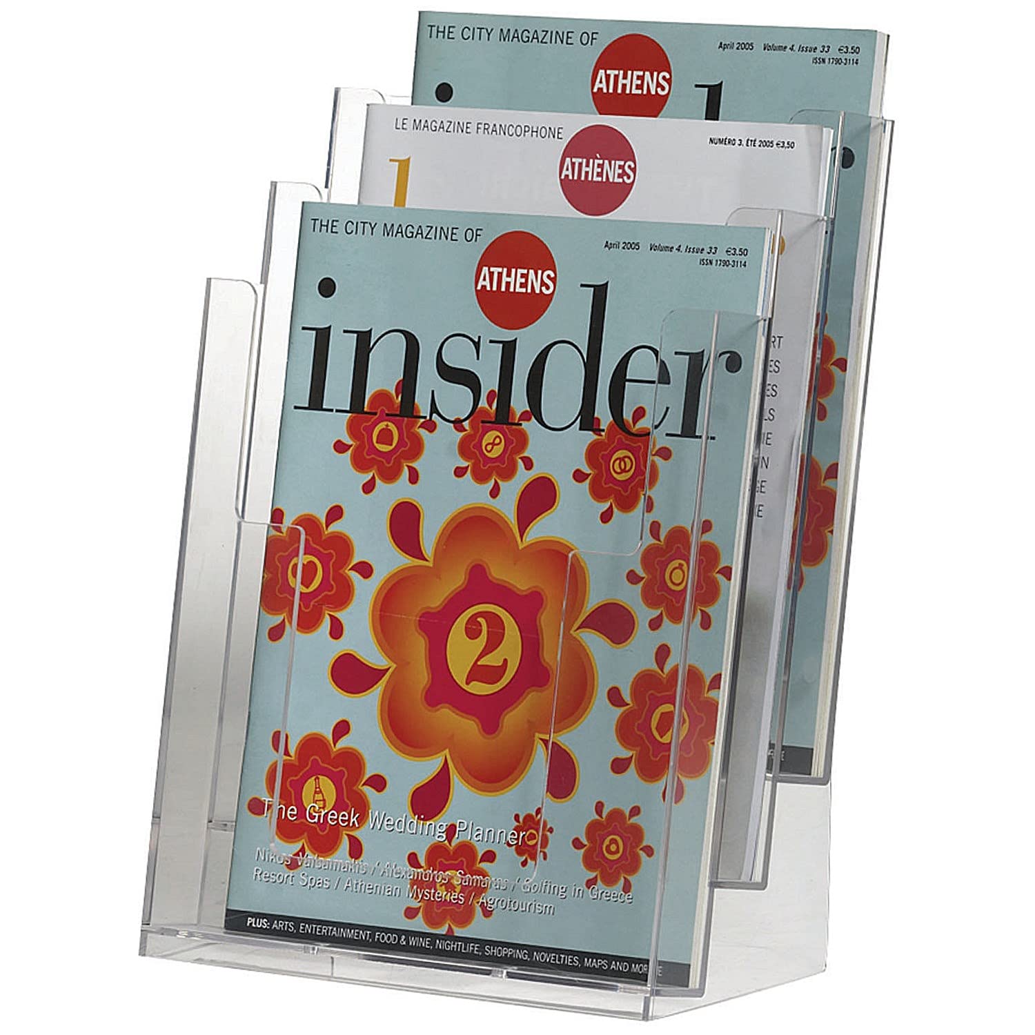 Q-Connect Three Pocket Literature Holder A4 KF04188