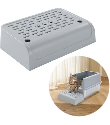 Automatic Cat Litter Box Cat Litter Ramp Trapper No-Mess Entry
