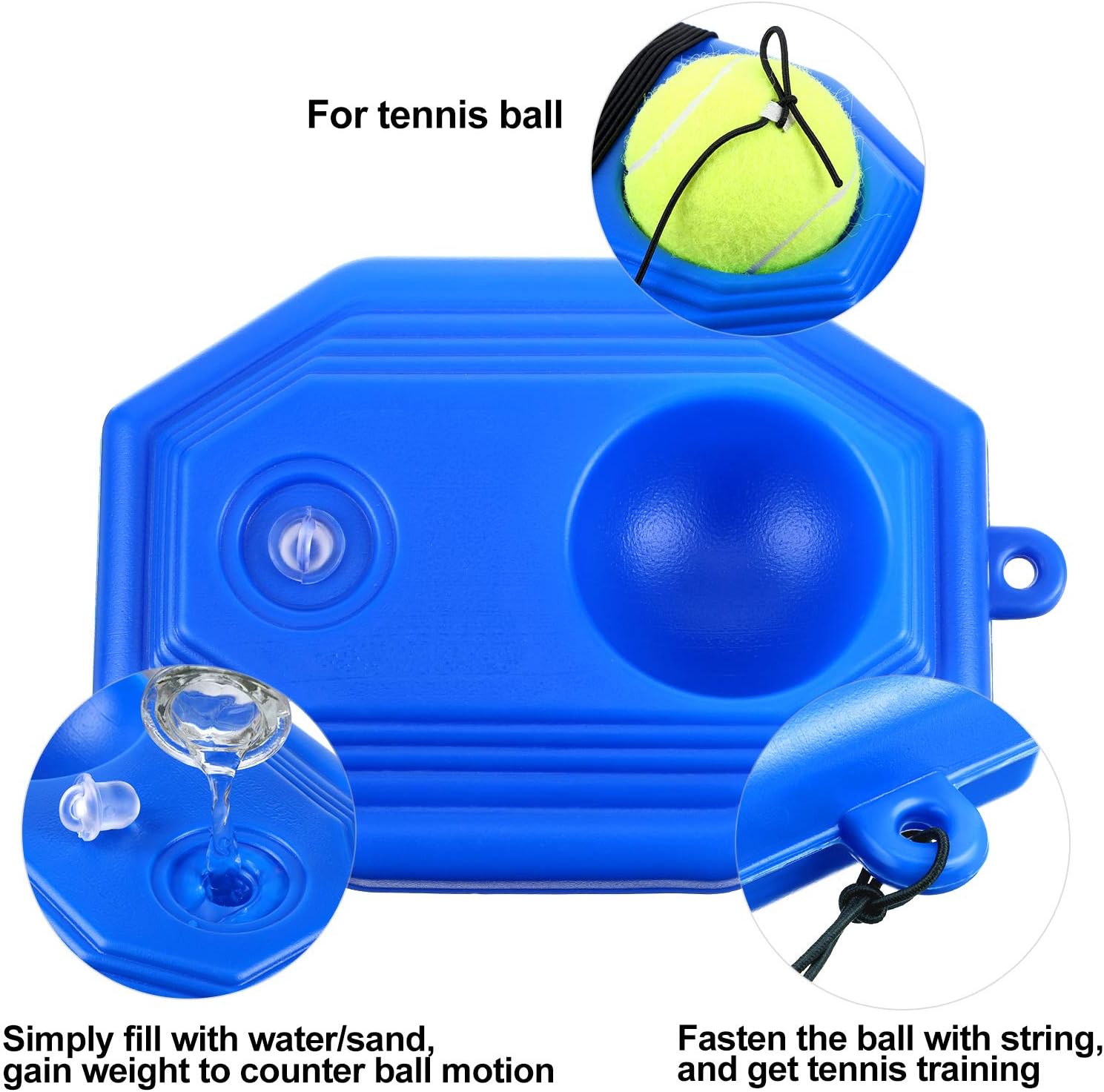 Gejoy 5 Pieces Tennis Training Equipment Tennis Trainer Rebounder Ball Trainer Set with String for Kids Youth Beginner Practice at Home : Sports & Outdoors
