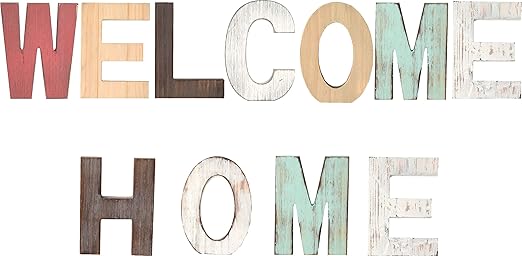 Amazon Com Rustic Wood Welcome Home Signs Home Decor