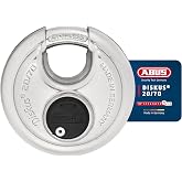 ABUS 20/70 Heavy Duty Diskus Storage Padlock with 2 Keys | for Storage, Outdoor, Commercial, 2.75in (70mm) Wide, Keyed Alike 323614