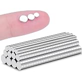 TRYMAG Small Magnets,400Pcs Neodymium Print Rare Earth Magnet | Tiny Mini Round Magnets for 3D Printing, Office, Kitchen Cabinet, DIY Miniatures, Refrigerator, Crafts, and Science
