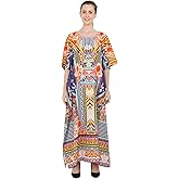 Miss Lavish London Kaftan for Women Dress Summer Swimsuit Cover Up, Plus Size Kaftan, Cruise & Caribbean Vacation Coverup