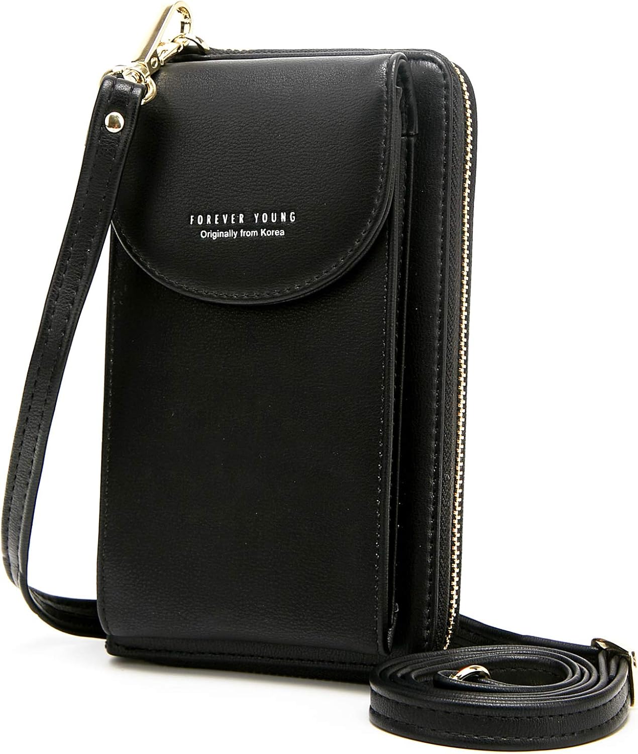 forever young crossbody cell phone shoulder bag
