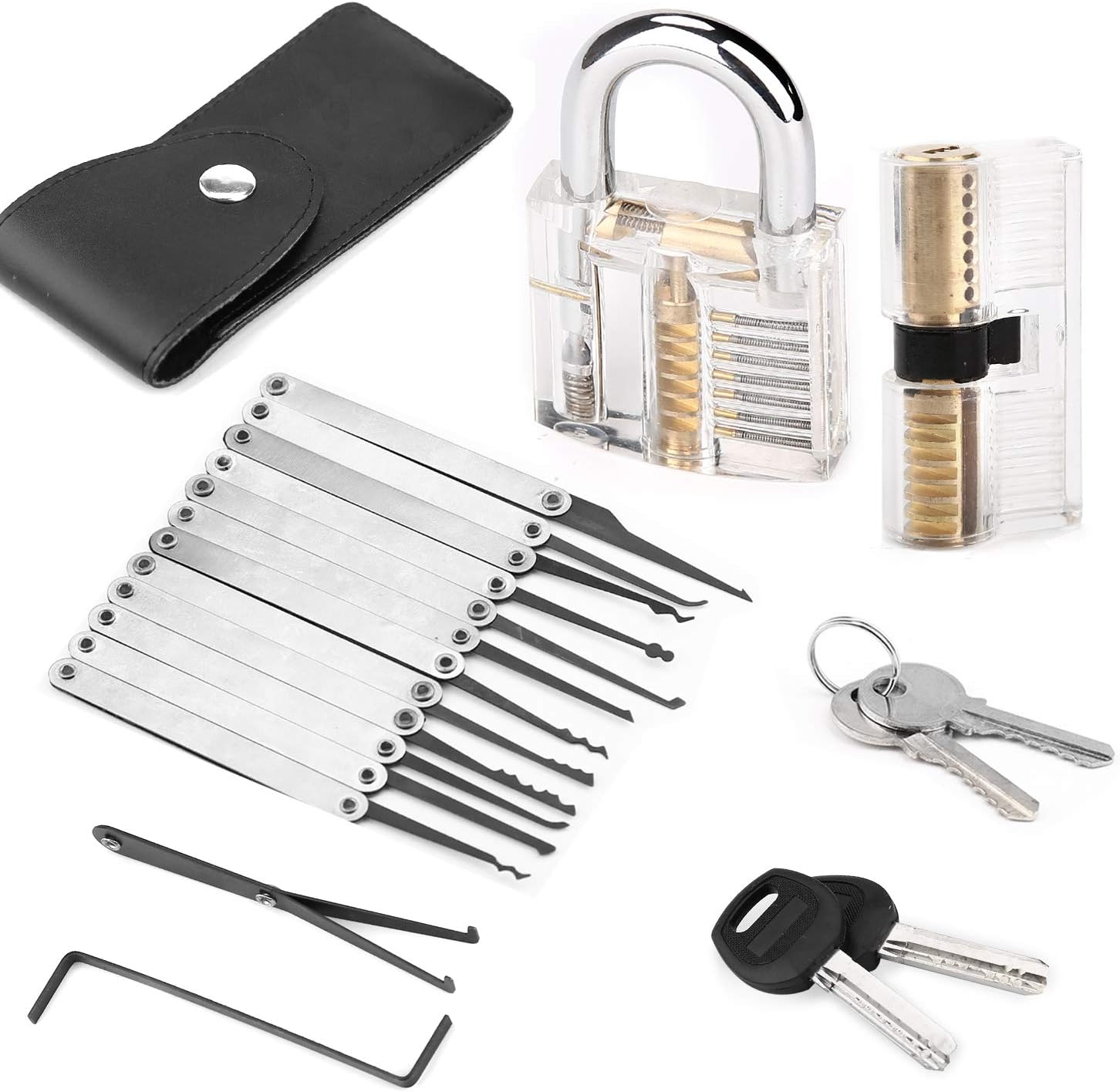 15 pcs Stainless Steel Tools Sets with 2 Lock