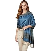 Women's Reversible Pashmina Shawl Scarf Wrap Stole For All Seasons