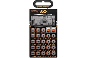 teenage engineering pocket operator PO-16 factory, lead synthesizer for keys melodies. sequencer with parameter locks, play s
