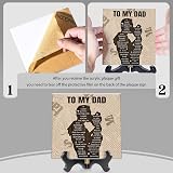 Vetbuosa Gifts For Dad Engraved Plaque with Stand 14x15 cm Father's Day Gift view 6