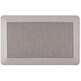 Martha Stewart Mira Modern Heathered Anti-Fatigue Air-Infused Kitchen Mat, Grey, 19.6"x32"