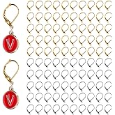 Matwsec 100PCS Leverback Earring Hooks Stainless Steel Earring Hooks Earrings Hoops for Jewelry Making Women DIY Earrings Crafts