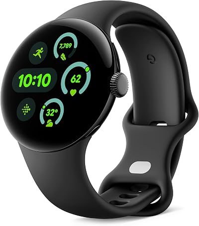 Google Pixel Watch 3 41mm Matte Black Aluminium, Obsidian Band Wi-Fi