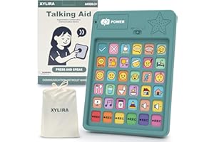 XYLIRA AAC Device for Autism, Speech Therapy Materials, Non Verbal Communication Tools with 6 Programmable Buttons & Adjustable Volume,Autism Sensory Products,Gifts for People with Autism Special Needs Toys