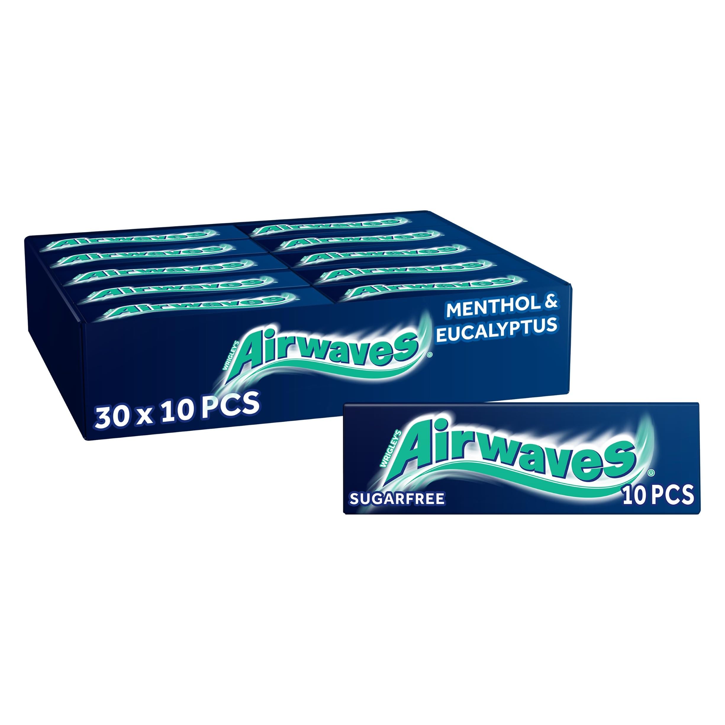 Airwaves Chewing Gum, 30 Packs of 10 Pieces, Sugar Free Chewing Gum Bulk Pack with Menthol Freshness (300 Pieces) — image 1