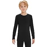 Iguana Unisex Kids 100% Merino Wool Base Layer Top Thermal Underwear Shirt for Girls and Boys
