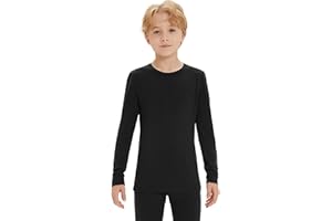Iguana Unisex Kids 100% Merino Wool Base Layer Top Thermal Underwear Shirt for Girls and Boys