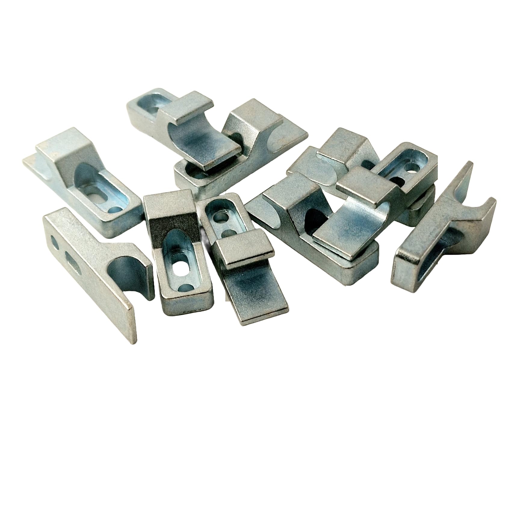 Metal Clip for Push Pull Opening - Hooks for Mini Latch - Snap for Doors and Inspection Hatches - Pack of 10