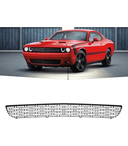 Front Bumper Lower Grille – Black Mesh – For Dodge Challenger 2015-2022 – Replaces 68259756AA, CH1036146