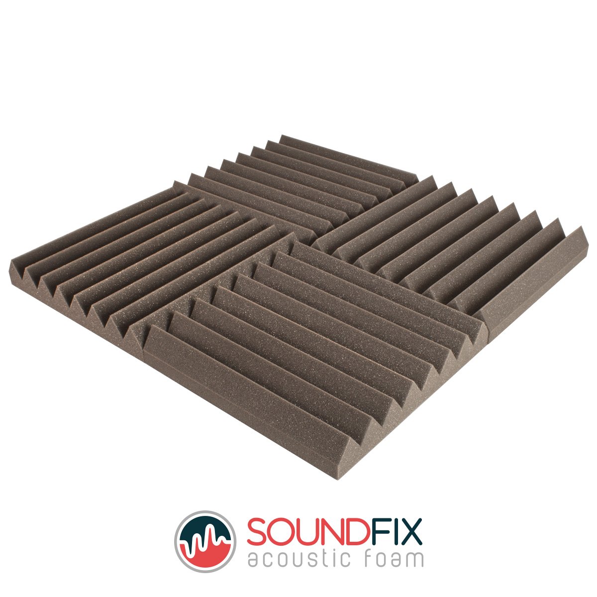 Soundfix Acoustic Foam Tiles 24 Pack Professional Standard Recording