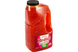 Frank's RedHot Sweet Chili Sauce, 0.5 gal - One Half Gallon Bulk Container of Sweet Chili Hot Sauce for Wings, Pizza, Sandwiches, Stir Fry, and More