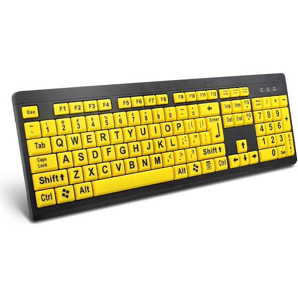 Braille Keyboard Stickers For The Blind And Visually Impaired By DataCal