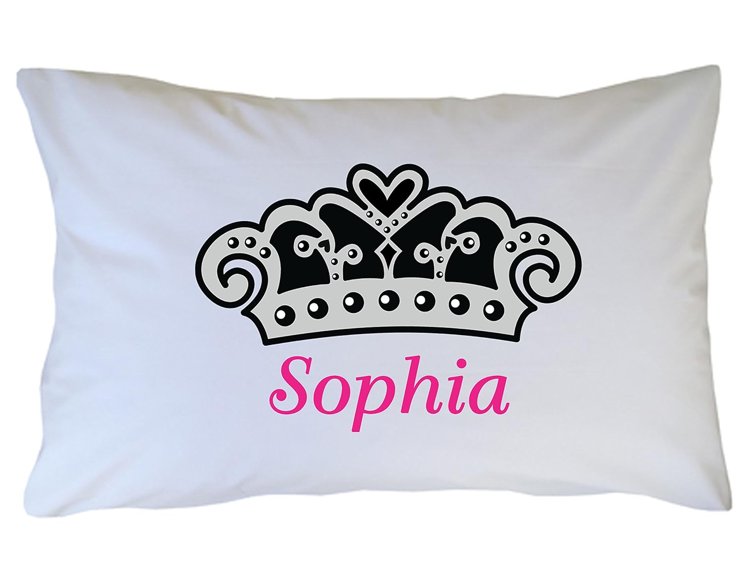 Personalized Princess Crown Pillowcase for Girls, Boys