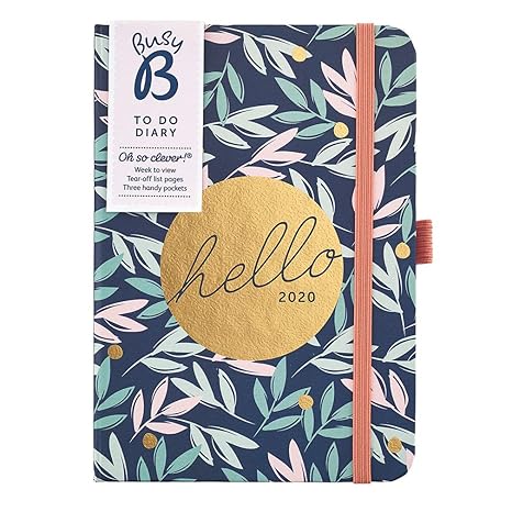 Amazon.com: Busy B 2020 to Do Diary - A6 Floral Week to View ...
