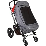 SnoozeShade Plus Deluxe - Pare-soleil pour poussette et aide au sommeil - Ajustement universel - Bloque 97,5 % des UV