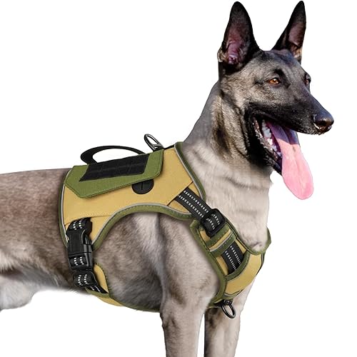 Amazon Heavy Duty Reflective Dog Harness WINGOIN Tactical Dog