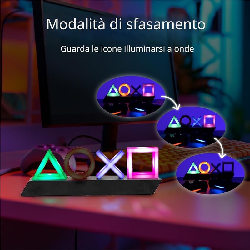 Playstation Luce Simboli con Tre Modalità
