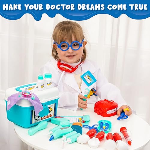 JOYIN 31Pcs Doctor Kit for Kids,Pretend Play Toys, Educational