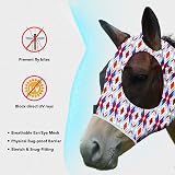 Harrison Howard Elasticity Horse Fly Mask with UV Protection view 6