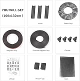 NeatiEase Adjustable DIY Magnetic Fly Screen Window 100x130 cm Grey view 5