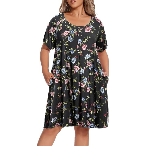 knee length dresses for ladies Counting On You T-Shirt Dress Small main image 1