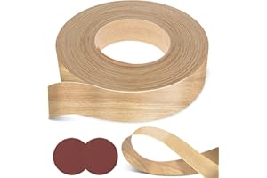 GZDUCK 1-1/2 inch x 50ft Roll Birch Edge Banding, Wood Veneer Edge Banding Preglued Flexible Real Wood Tape Edge Banding for Shelves Cabinet Repair Furniture Restoration and Beautification