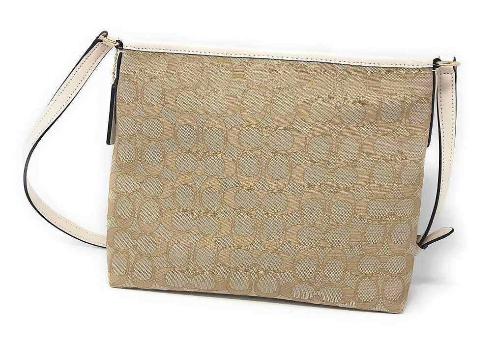 coach file crossbody in signature jacquard