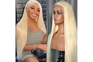 Nicele Ann 30 Inch 613 13x6 Lace Front Wig Human Hair Straight 613 Lace Front Wig Human Hair 200 Density Blonde Wig Human Hair 613 HD Lace Frontal Wig 13x6 Pre Plucked (30 Inch, 613 13x6 Straight)