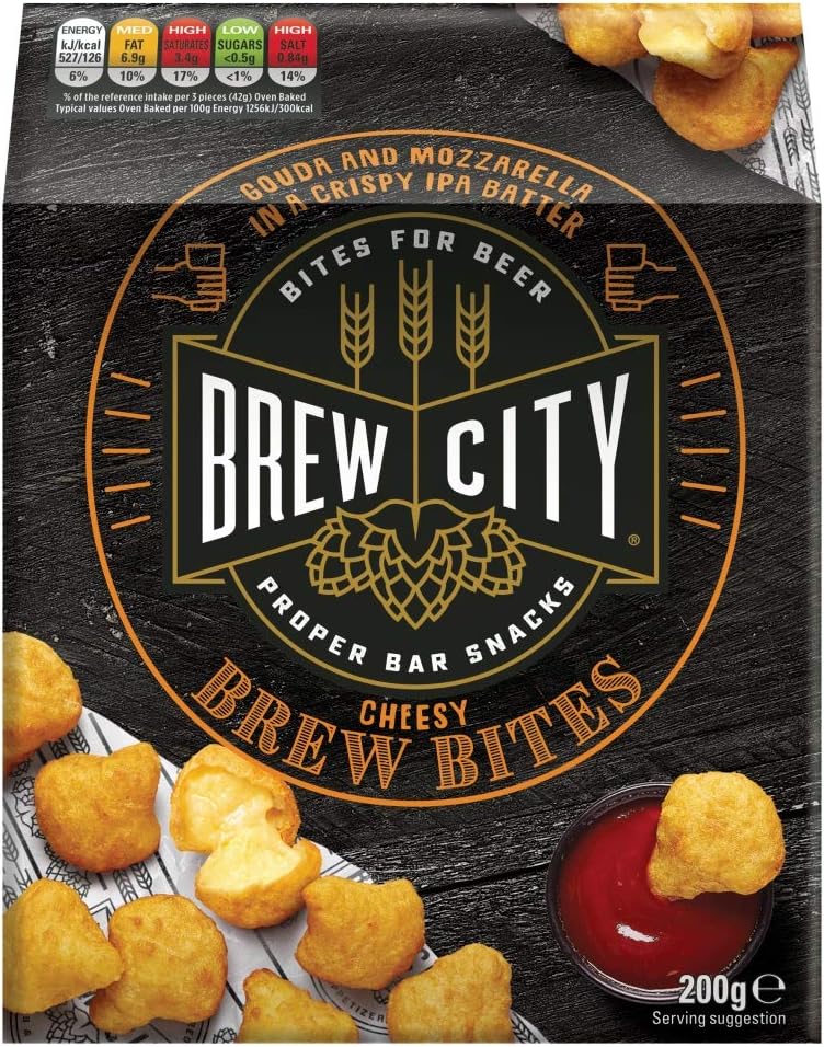 Brew City Cheesy Brew Bites 200 g Amazon.co.uk Grocery