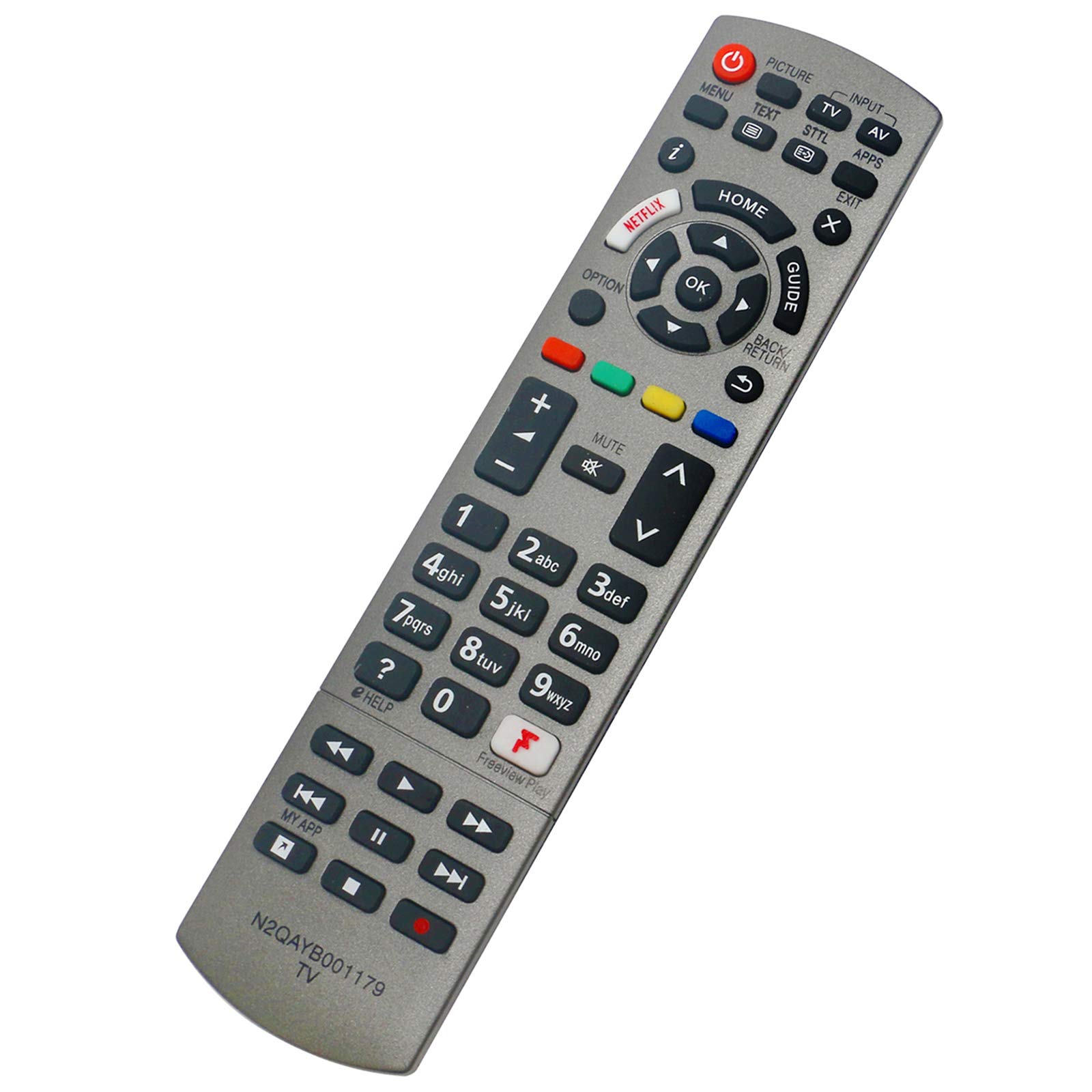 VINABTY N2QAYB001179 Remote Fit for Panasonic TV TX-49FX740B TX-49FX750B TX-55FX700B TX-55FX750B TX-55FZ802B TX-65FX700B TX-65FX740B TX-65FZ802B TX-75FX750B TX-65FX700B TX-65FX750B