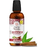 GuruNanda Cinnamon Oil Pulling Mouthwash with Neem &amp; Ashwagandha, 16oz | Fluoride &amp; Alcohol Free Mouthwash|With Turmeric &amp; Chamomile|For Calmness, Healthy Gums &amp; Fresh Breath|Value Size