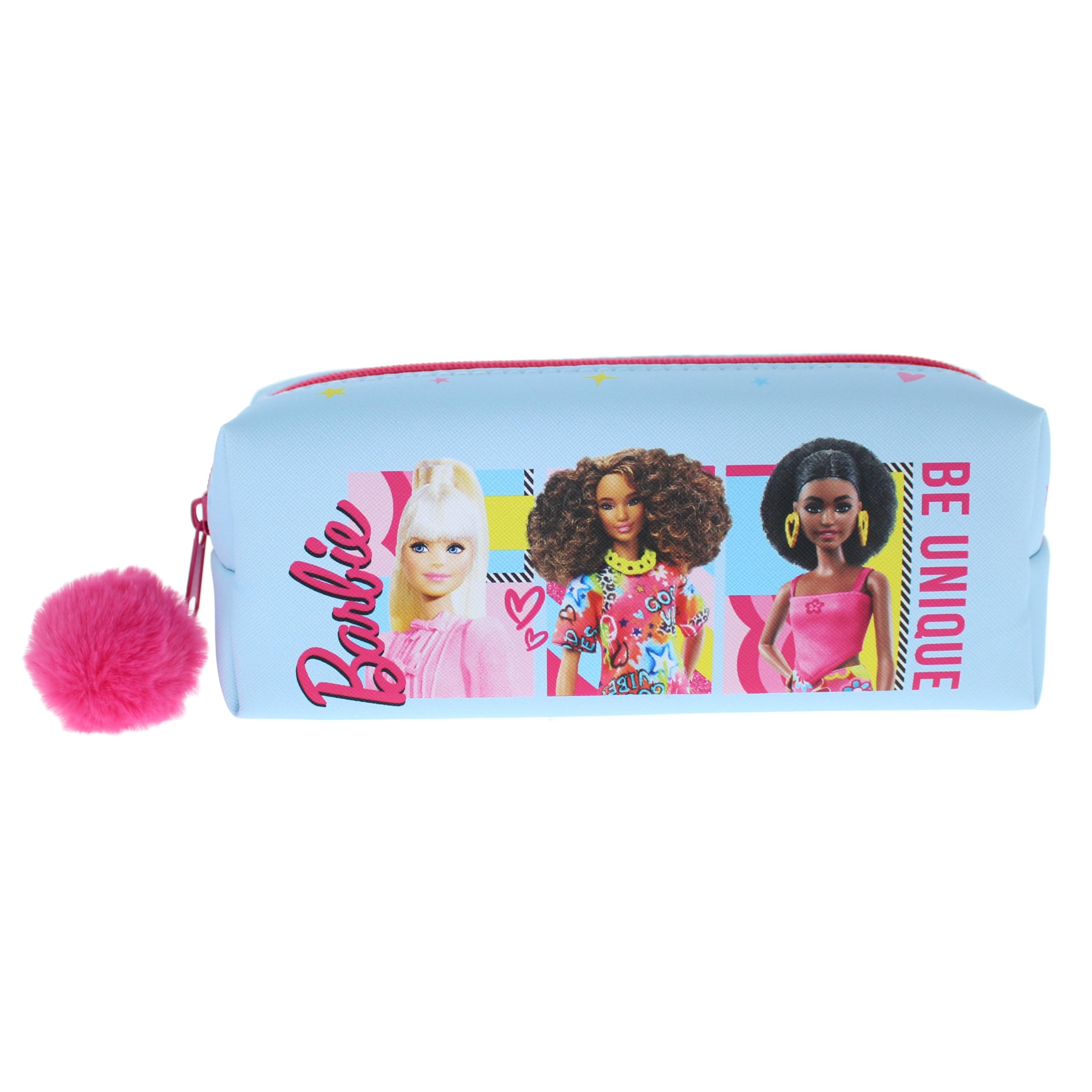 Blueprint Collections Barbie Pencil Case | Cute Kids Pencil Case for Girls | Back to School Supplies | Barbie Stationery & Accessories