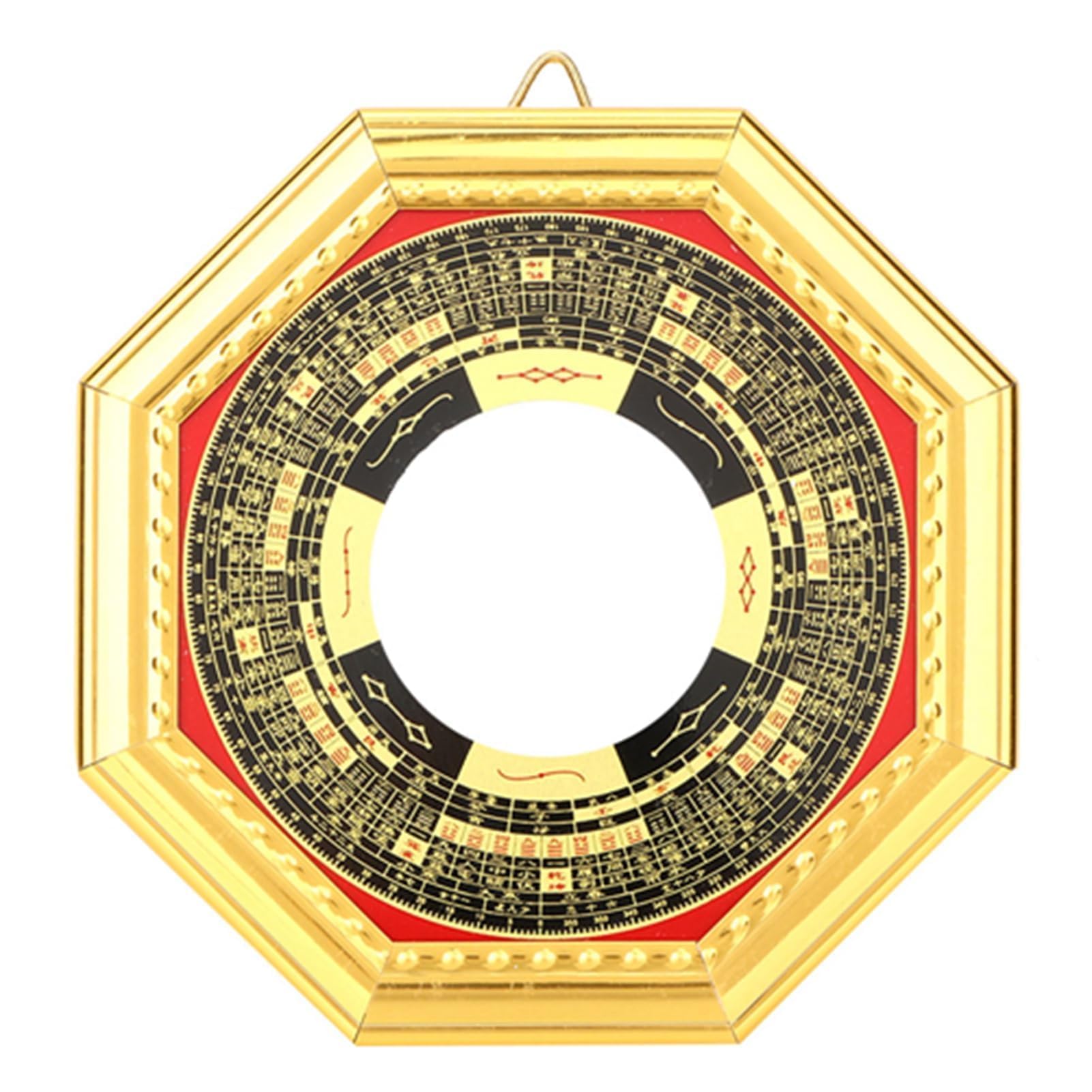 Hztyyier Feng Shui Convex Bagua Mirror, Traditional Chinese Decor for Home and Business