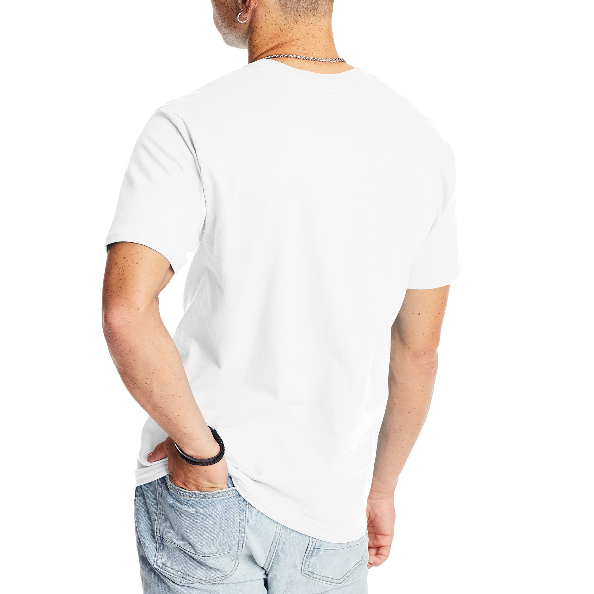 Hanes Men's Beefy-t T-Shirt, Heavyweight Cotton Tee, 1 Or 2 Pack, Big & Tall