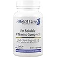 Patient One Fat Soluble Vitamins Complete | Supplement to Support Whole-Body Wellness* | with Vitamins A, D, E, K, Carotenoids and More | 60 Capsules