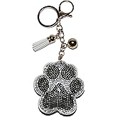 Popfizzy Rhinestone Accessories for Women - Cute Purse Charms & Bling Keychain for Handbags
