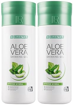 LR LIFETAKT Aloe Vera Drinking Gel Intense Sivera Nahrungsergänzungsmittel (2x 1000 ml)