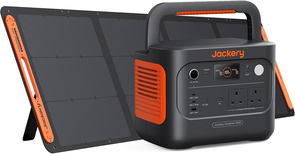 Jackery Explorer 1000 v2+ 200W Panel Portable Power Station 1070Wh LiFePO4