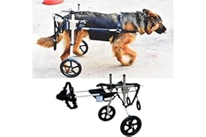 Adjustable Dog Wheelchair for Back Legs Large, German Shepherd Labrador Walking Aid/Dog Carts with 2 Wheels, Doggie Leg Brace