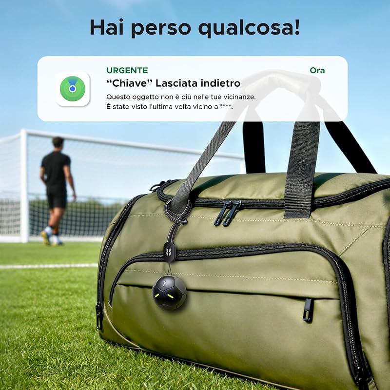 FineTrack 2 Smart Finder Design Calcio Supporto iOS Nero