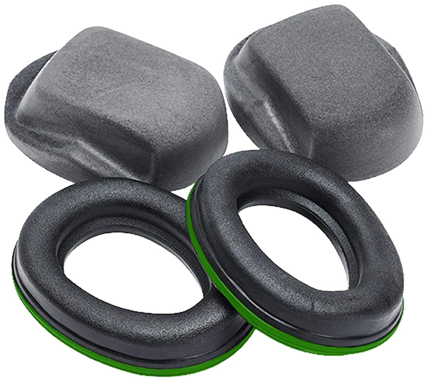 Sordin Hygiene Kit for Seal - 1 Pair Replacement Foam Pads - Not Suitable for Other Earmuffs - Green Sealing Ring